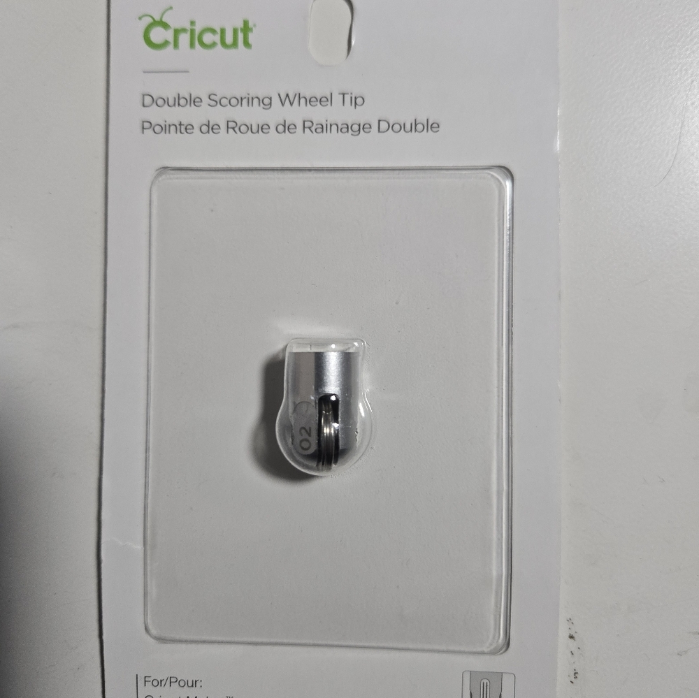 Cricut Double Scoring Wheel Tip - Silver and Green